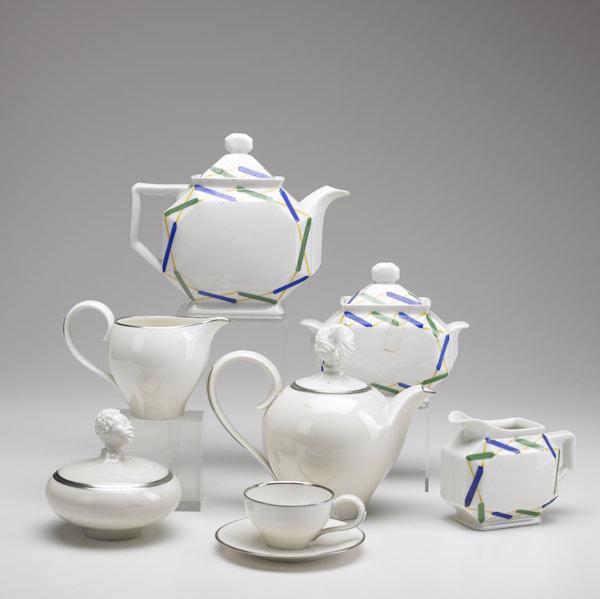 Appraisal: PORCELAIN ITEMS Nineteen pieces includes four piece Limoges tea set