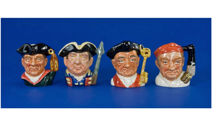 Appraisal: Royal Doulton Miniature Character Jugs Bootmaker D Issued - Gaoler