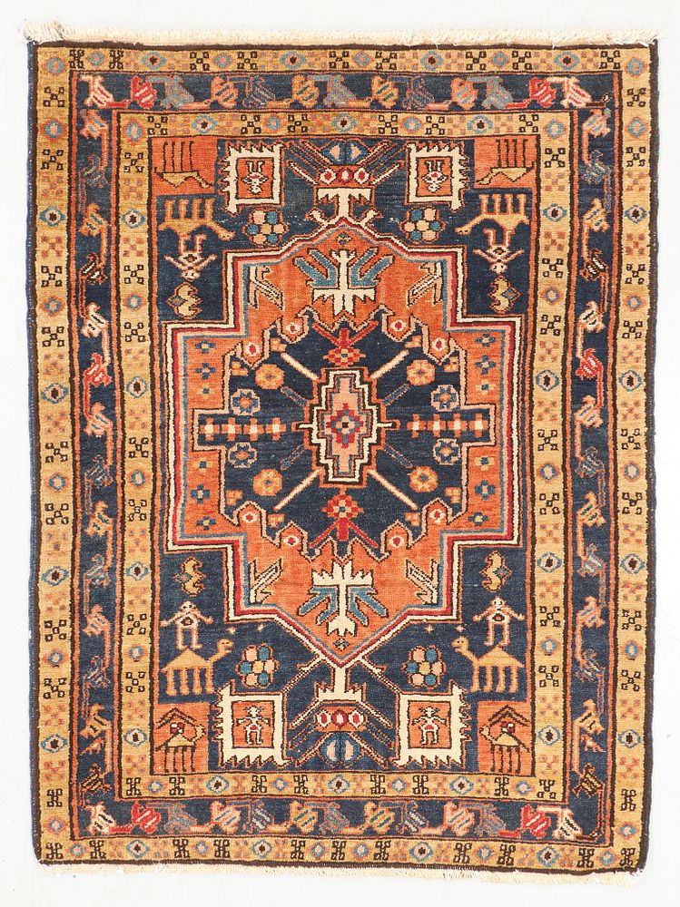 Appraisal: Semi-Antique Karadja Rug Persia ' '' x ' '' Semi-Antique