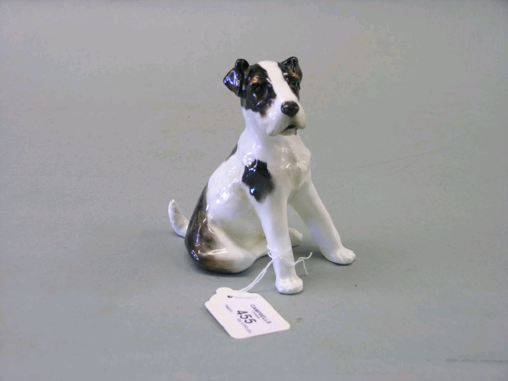 Appraisal: A Royal Doulton Airedale Terrier seated HN cracked