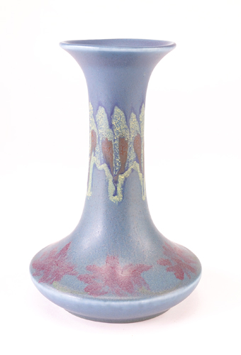 Appraisal: ROOKWOOD Wax Matte bottle-shaped vase painted by C S Todd