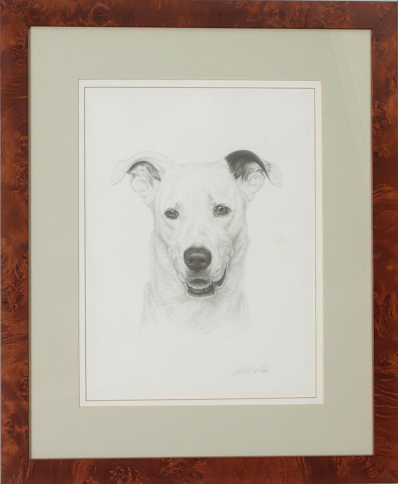 Appraisal: Nellie W Fink Portrait of a Dog and Portrait of