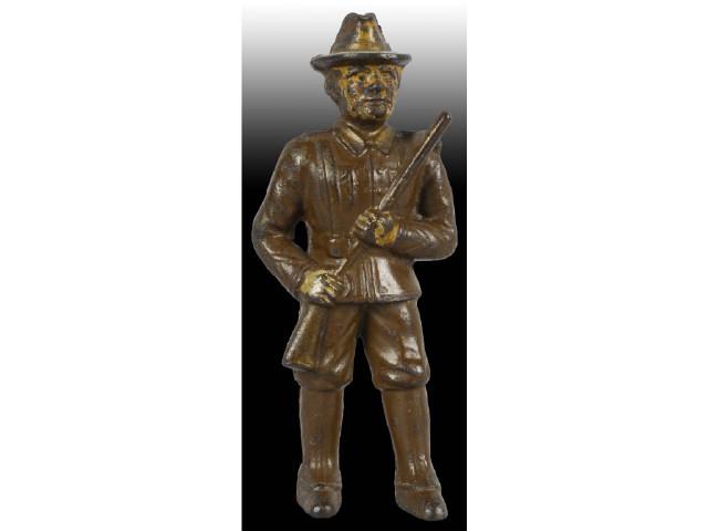 Appraisal: Cast Iron Soldier Still Bank Description Hubley made in the