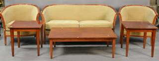 Appraisal: Six piece lot including sofa lg Six piece lot including