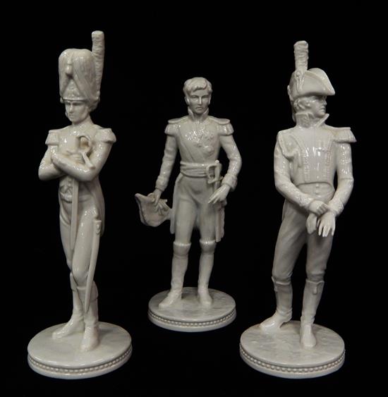 Appraisal: Three Alboth Kaiser Bavaria Germany porcelain figures each depicting different