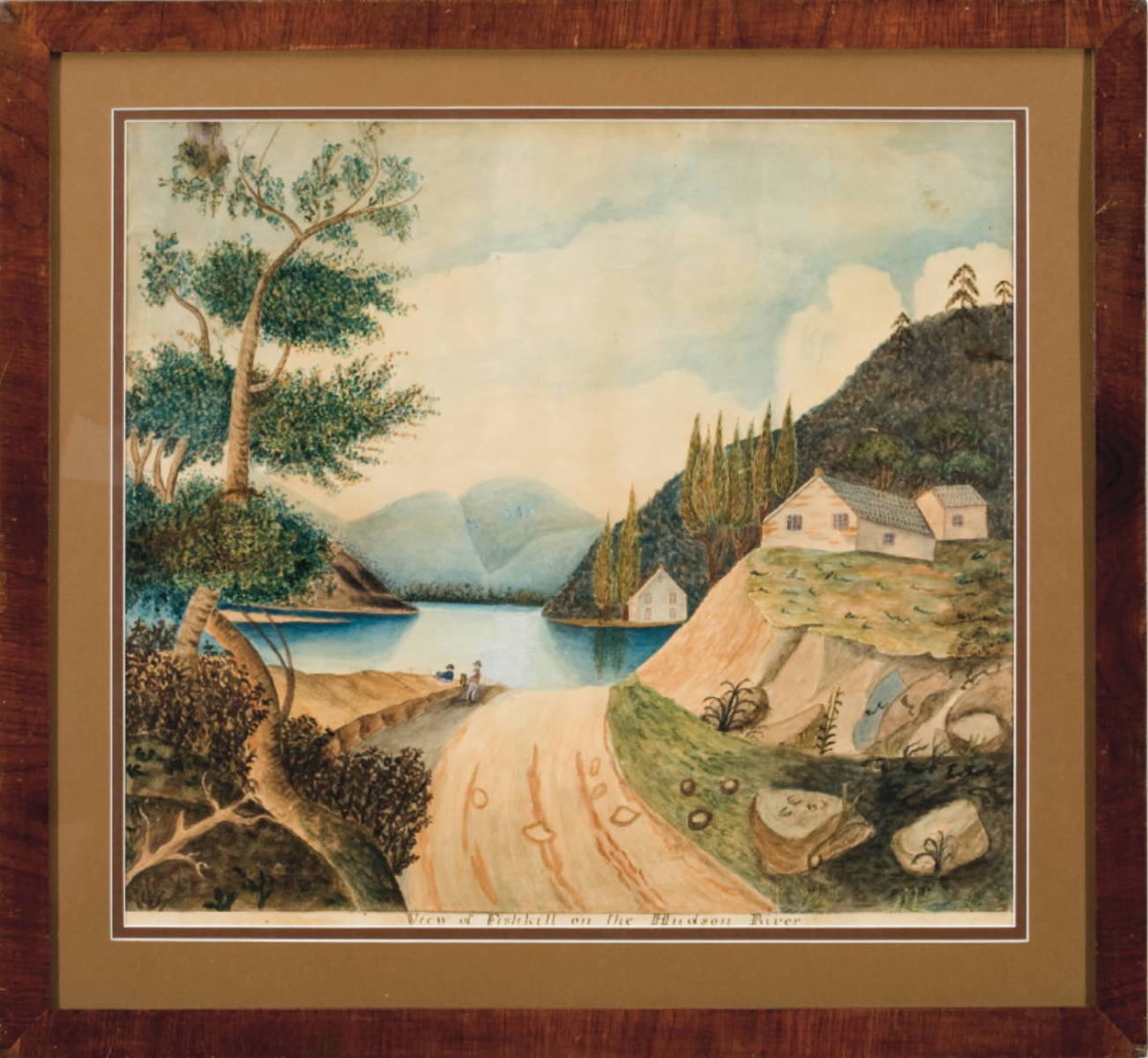 Appraisal: VIEW OF FISHKILL ON THE HUDSON RIVER AMERICAN SCHOOL NINETEENTH