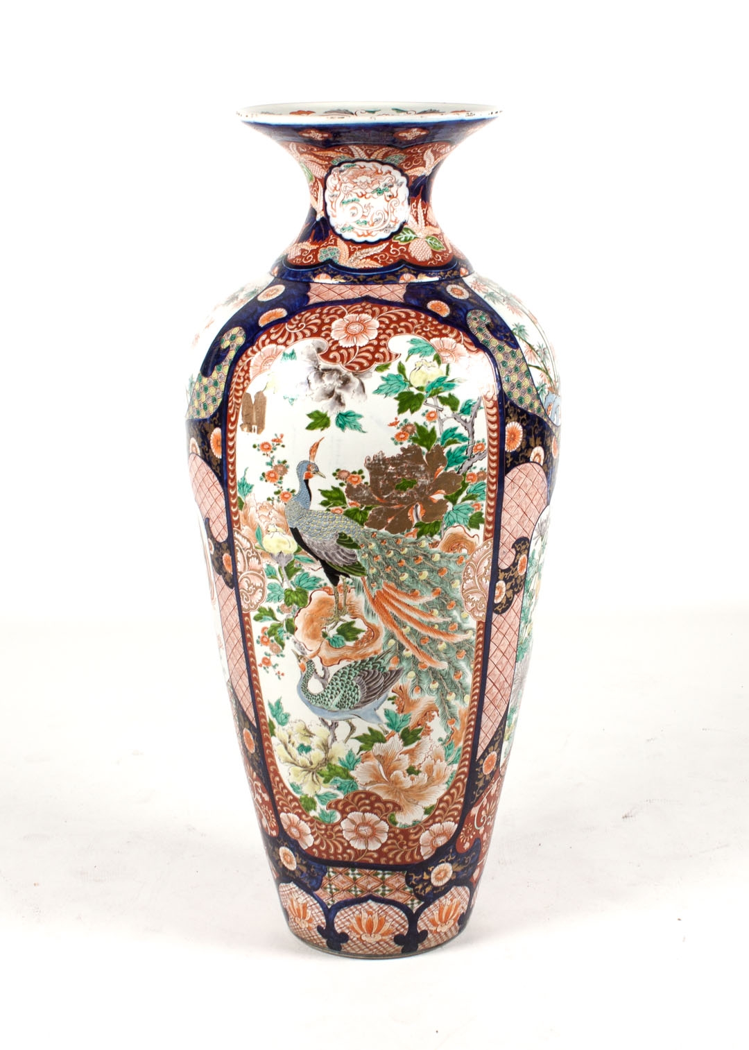 Appraisal: Japanese Imari porcelain palace vase late th century of monumental