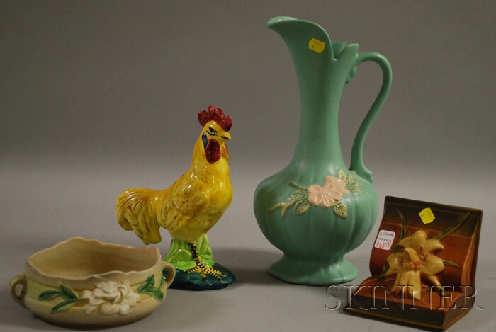 Appraisal: Four Pieces of American Art Pottery two Roseville a Weller