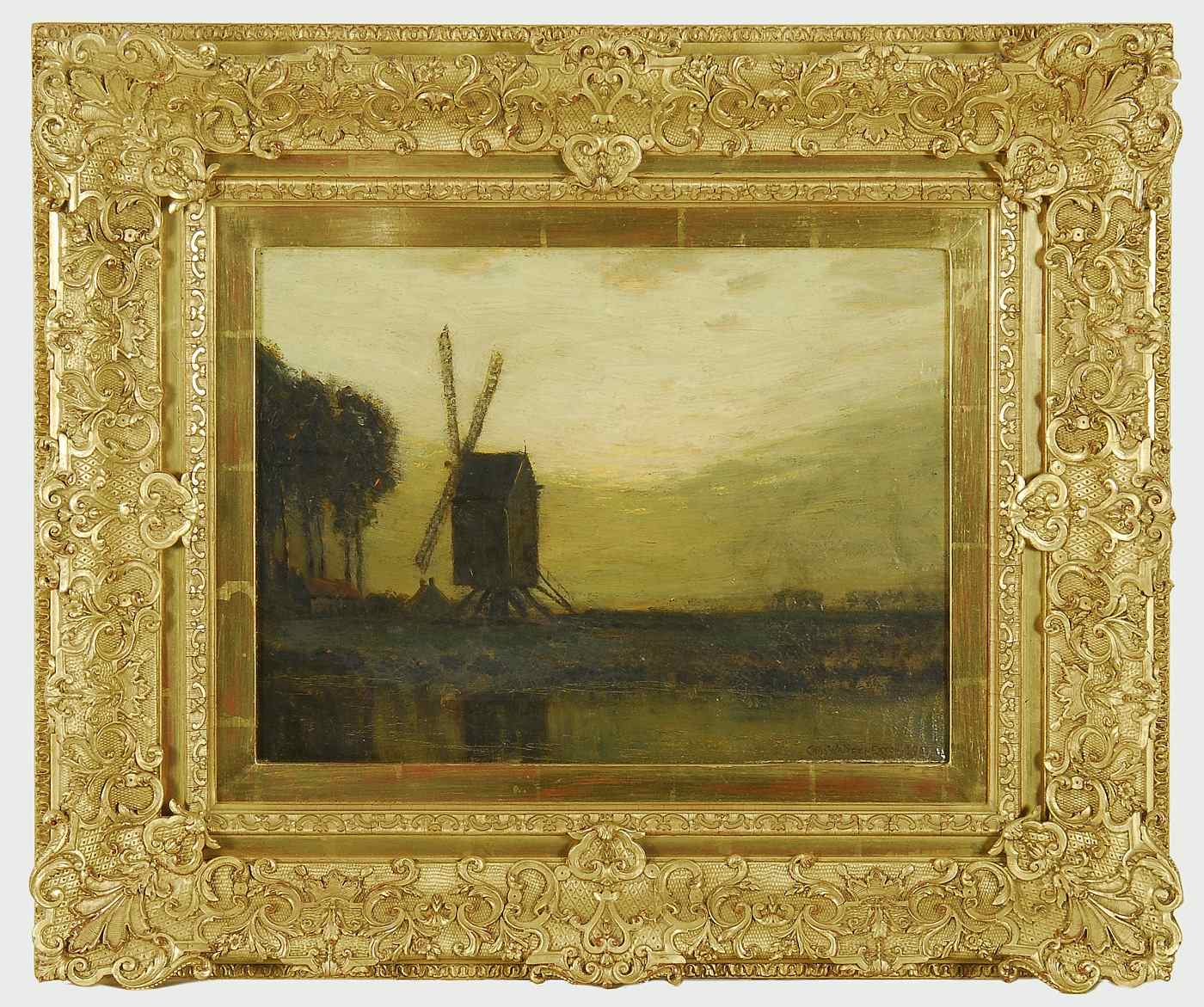 Appraisal: CHARLES WARREN EATONAmerican - Belgian windmill Signed and dated lower