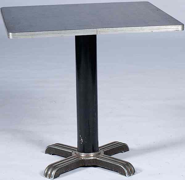 Appraisal: Gilbert Rhode Troy Sunshade Modern Table American mid- th century