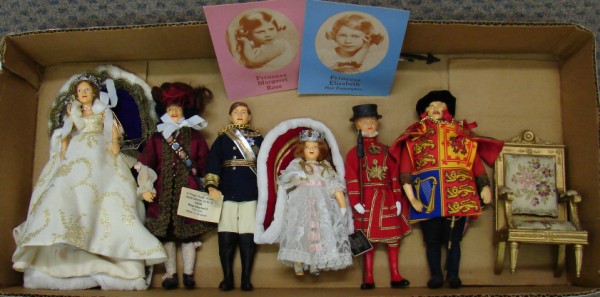 Appraisal: Lot of Historical Figure dolls P HRH Princes Margaret at