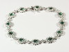 Appraisal: BRACELET - k white gold bracelet with deep rich bright