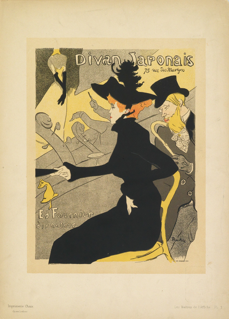 Appraisal: HENRI DE TOULOUSE-LAUTREC - DIVAN JAPONAIS Ma tres de l'Affiche