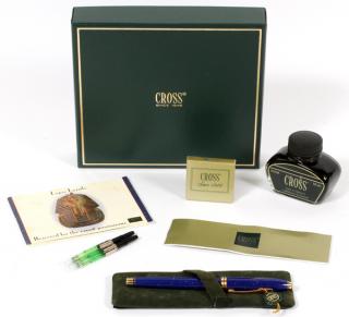 Appraisal: CROSS TOWNSEND LAPIS FOUNTAIN PEN GIFT SET PCS CROSS TOWNSEND