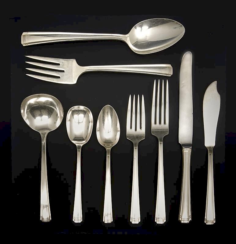 Appraisal: Sterling flatware by Westmorland New French pattern Sterling flatware by