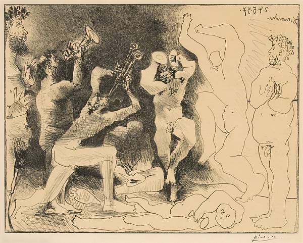 Appraisal: Pablo Picasso Spanish - La Danse des Faunes B M