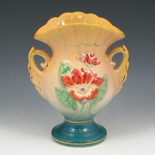 Appraisal: Hull Magnolia - Hand-Painted Vase - Mint Magnolia vase with