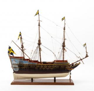 Appraisal: A Wood Model of a Gustavian Galleon Height x width