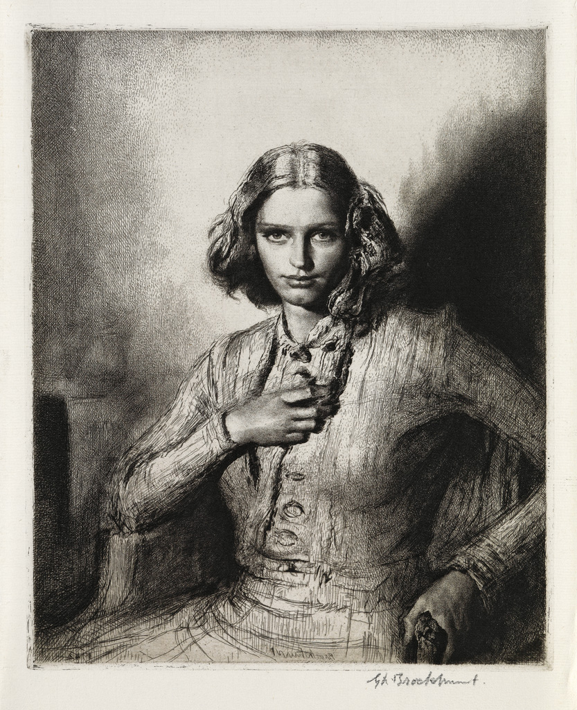 Appraisal: GERALD L BROCKHURST Jeunesse Dor e Etching x mm x