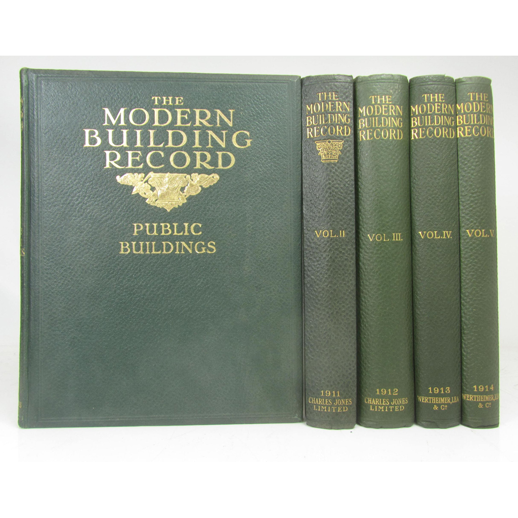 Appraisal: Jones Ltd Charles publisher The Modern Building Record London -