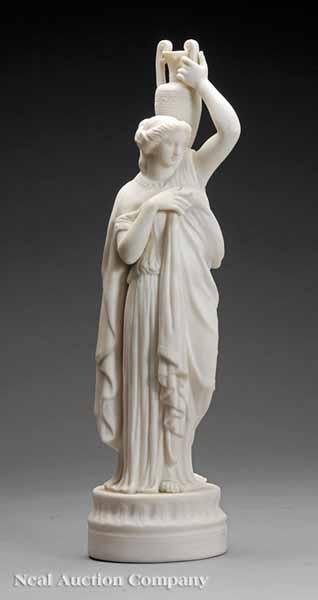 Appraisal: An English Parian Figure of Rebecca at the Well mid-