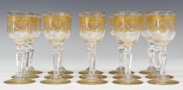 Appraisal: lot of Saint Louis crystal cordials France in a gilded