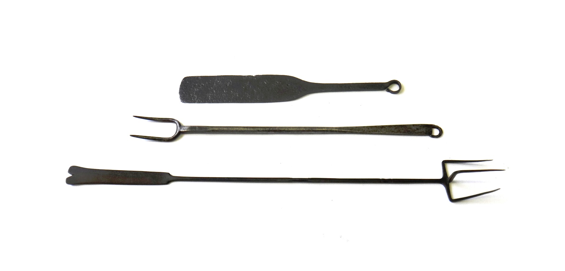 Appraisal: A wrought iron two pronged cooking fork th th century