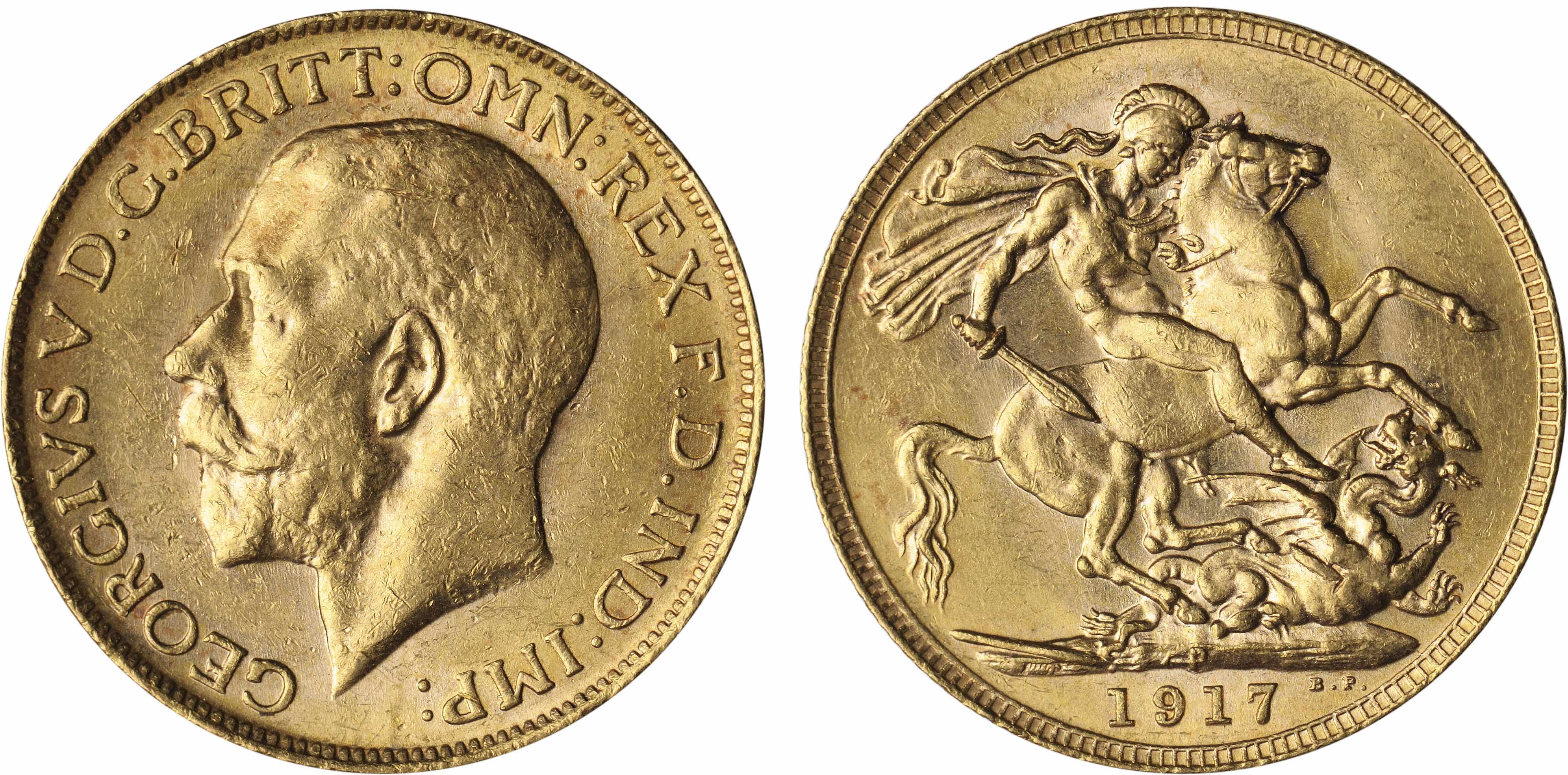 Appraisal: Australia George V Sovereign -P KM- Close examination reveals just