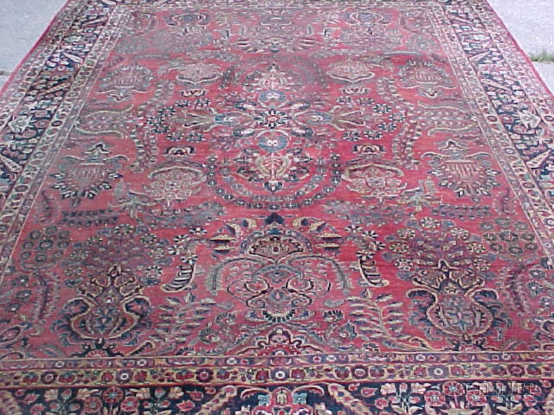 Appraisal: Sarouk Carpet West Persia th century ft in x ft