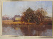 Appraisal: A watercolour The River Mole at Betchworth Surrey label verso