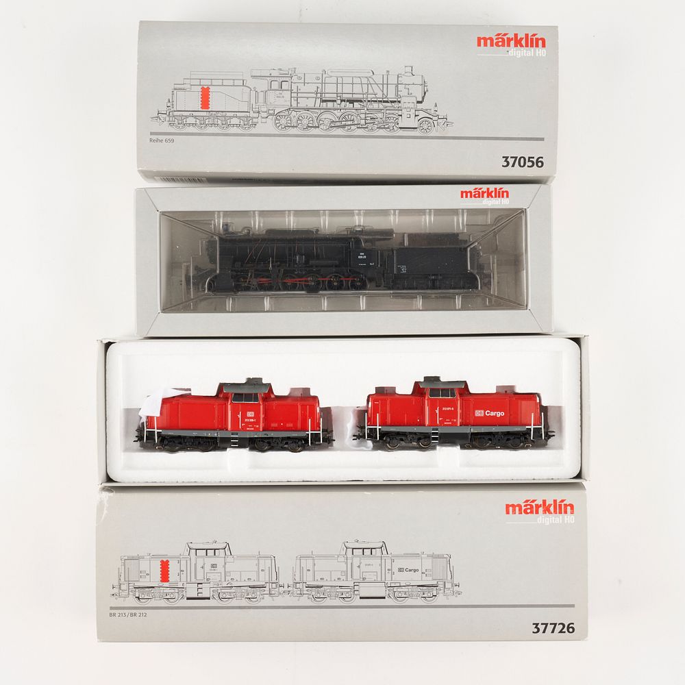 Appraisal: Grp Marklin HO Scale Trains - Marklin Germany Group of