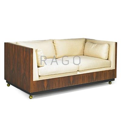 Appraisal: MILO BAUGHMAN - THAYER COGGIN Love seat High Point NC