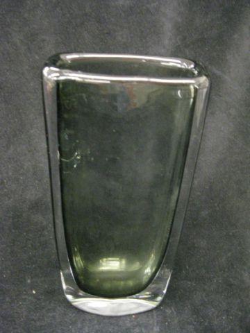 Appraisal: Orrefors Swedish Art Glass Vase internal smoke color tall signed