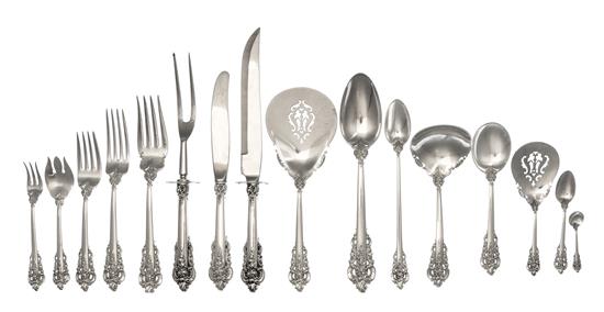 Appraisal: Sale Lot An American Silver Flatware Service Wallace Silversmiths Wallingford