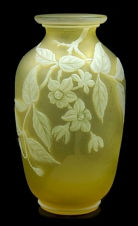 Appraisal: Thomas Webb and Sons Cameo Glass Vase signed Thomas Webb