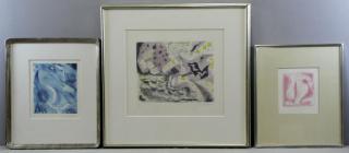 Appraisal: MASSON Andre Color Etchings Each pencil signed 'Andrew Masson' and