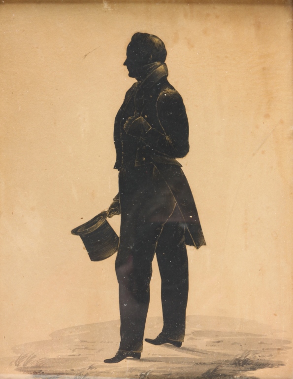 Appraisal: SILHOUETTE OF A GENTLEMAN BY MASTER HANKES American late s