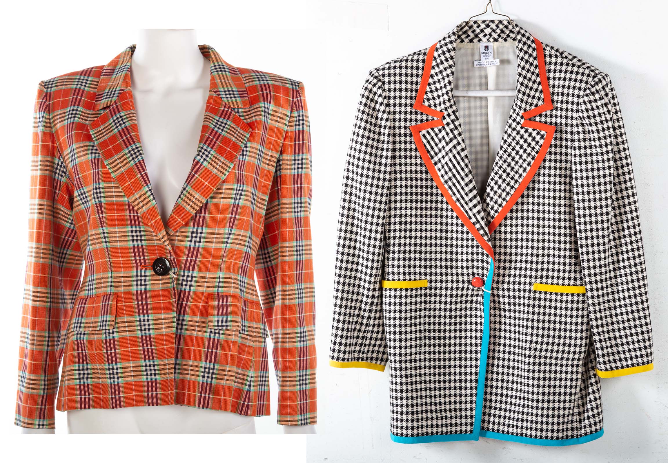 Appraisal: AN YVES SAINT LAURENT AN UNGARO COLORFUL JACKET