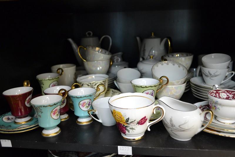 Appraisal: SHELF OF ASSORTED CHINA INCL A NORITAKE AND A BAWARIAN