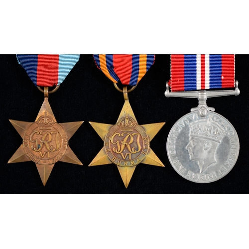 Appraisal: - Star Burma Star and War Medal card box addressed