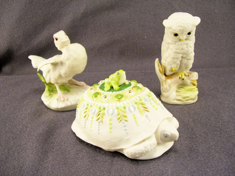 Appraisal: - Cybis Porcelain Figurines Includes Porcelain turtle measures long Porcelain