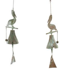 Appraisal: Pair Paolo Soleri Arcosanti Pelican Cause Bells Paolo Soleri Italian