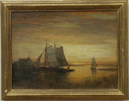 Appraisal: Attributed to George Herbert McCord American - Harbor Scene at