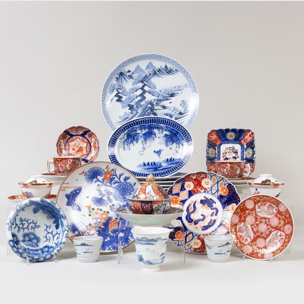 Appraisal: Group of Japanese Porcelain Table Wares Variously marked Comprising A