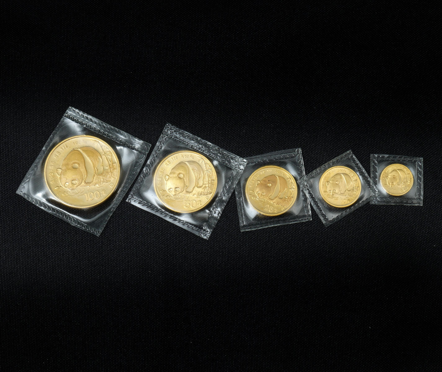 Appraisal: CHINA GOLD PANDA PROOF SET Approx Grams total weight Fine