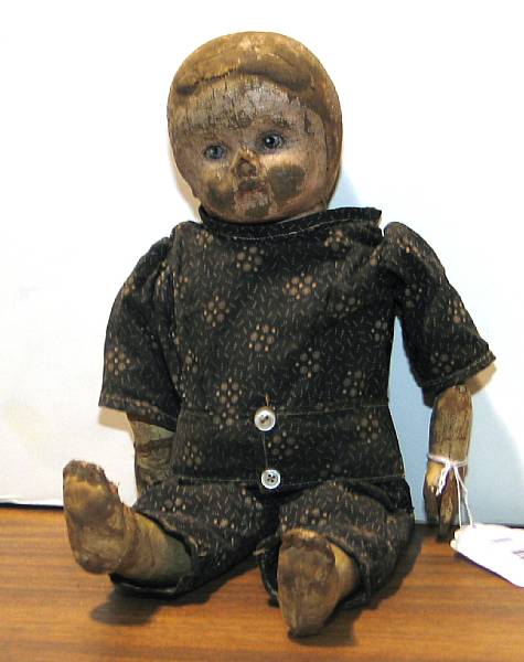 Appraisal: Continental Doll cloth Continental doll with considerable wear manufactured oil