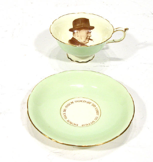 Appraisal: Paragon 'Patriotic' series military teacup and saucer produced during the