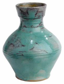 Appraisal: Jugtown Ware Chinese Blue Vase Chinese blue and red glaze