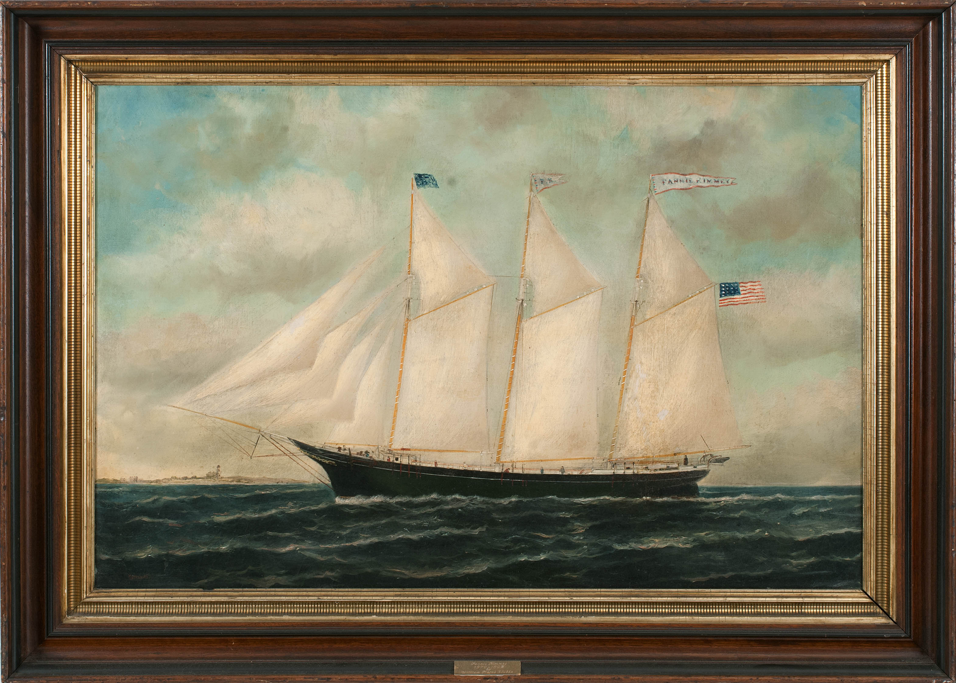 Appraisal: WILLIAM PIERCE STUBBSAmerican - Portrait of the ship Fannie Kimmey