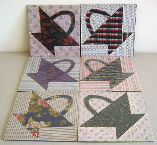 Appraisal: Six quilt patches